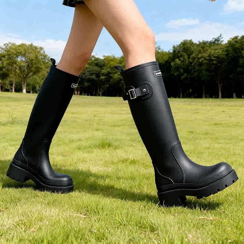 Women's Knee-High Rain Boots – Waterproof Rubber Boots for Rain & Garden